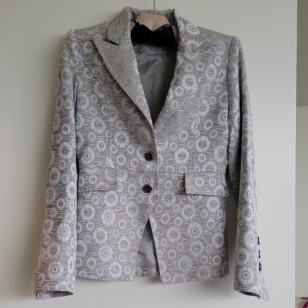 Marc Rhyan Chic Silver Grey Blazer